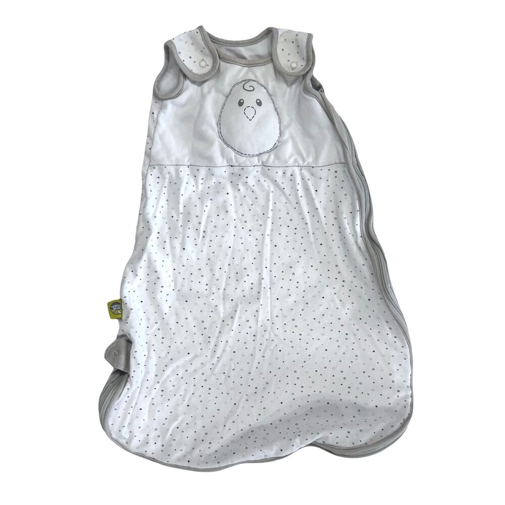 Nested Bean Zen Sack Classic Gray Star Print Size S 0-6M